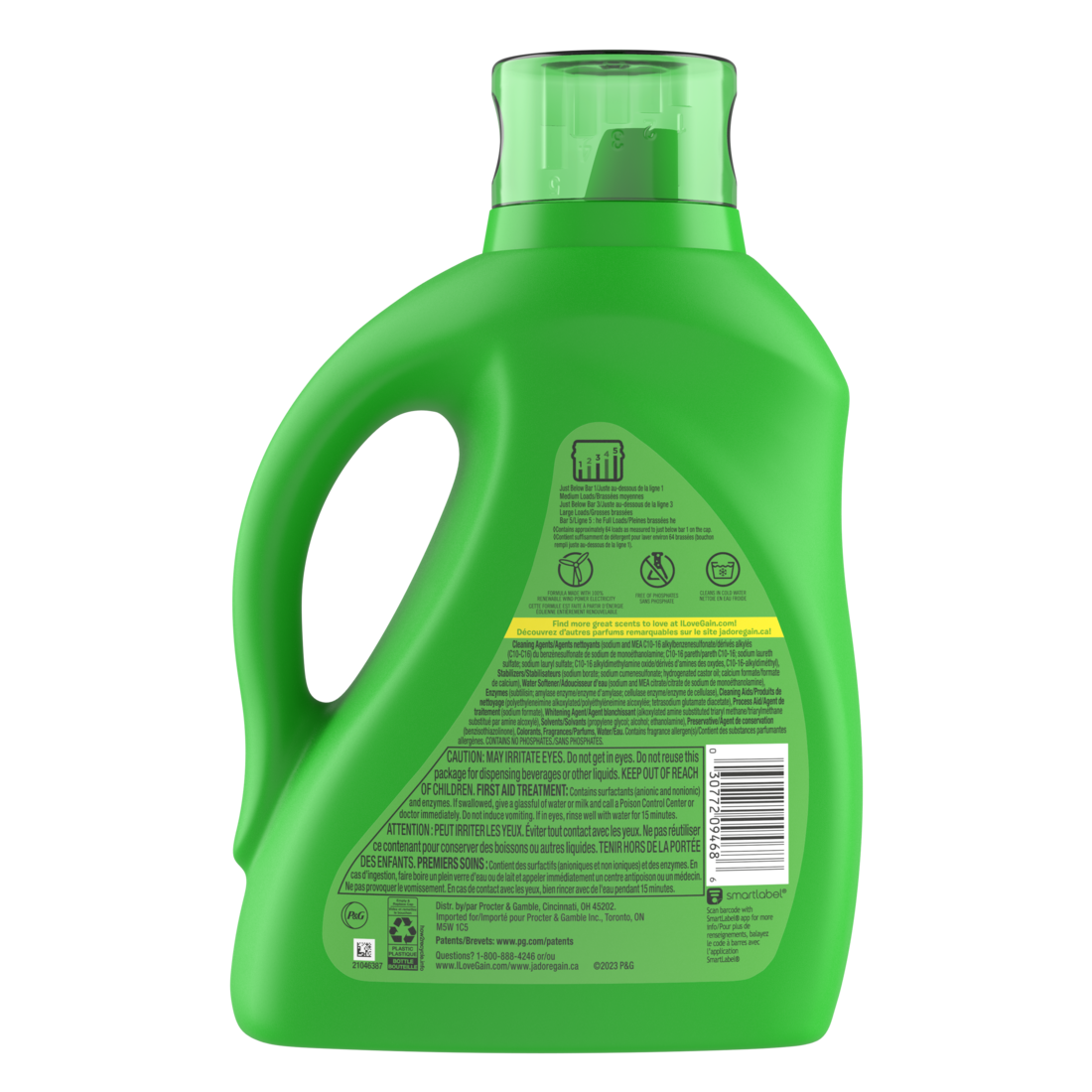 GAIN SPRING DAYDREAM LIQUID LAUNDRY DETERGENT - 88oz